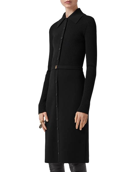 burberry kelsey dress|Burberry Kelsee Belted Rib Midi Shirtdress .